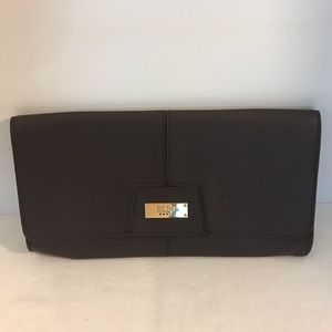 BCBG Paris brown clutch purse